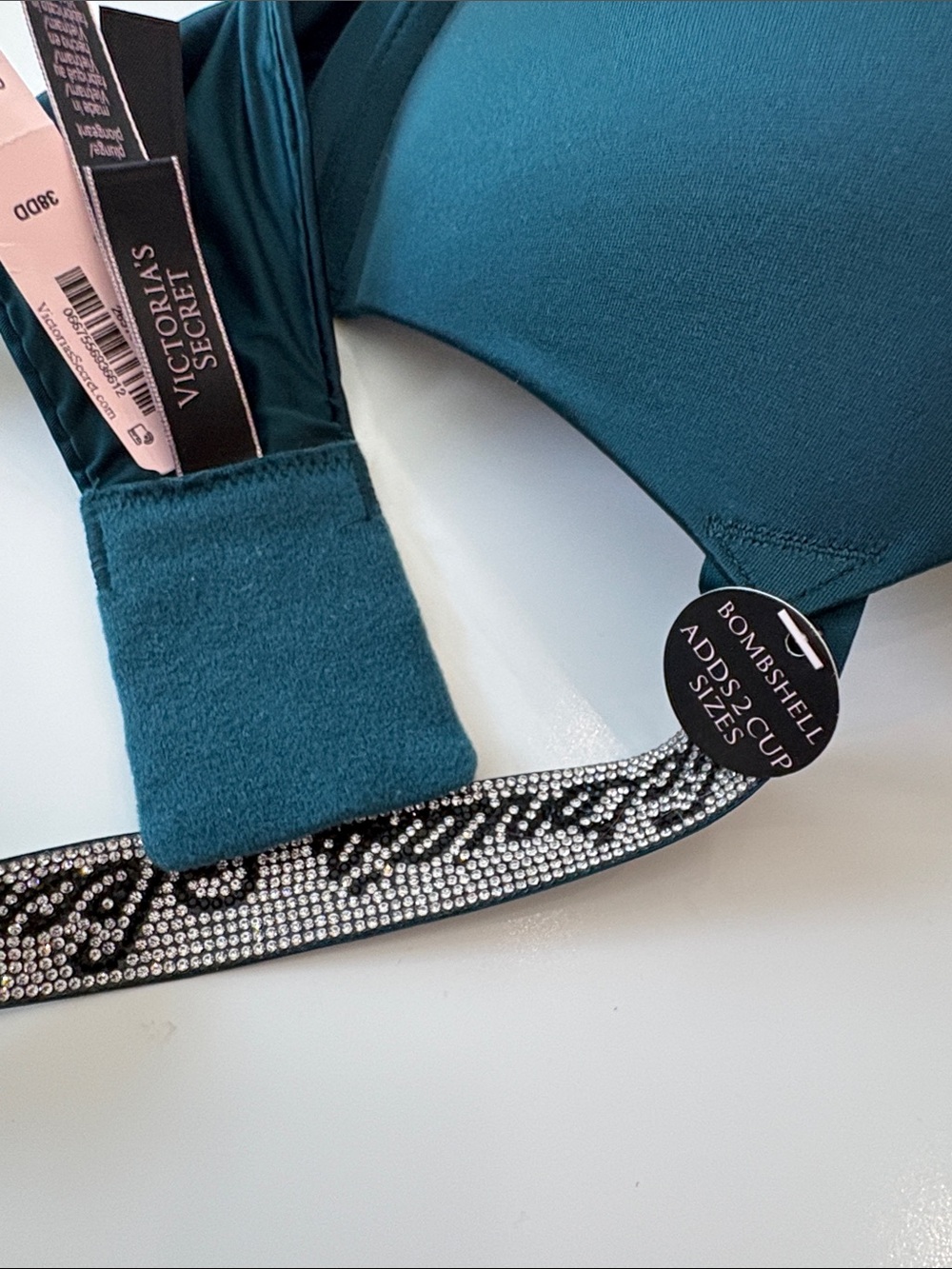 Victoria's Secret Teal Smooth Molded Bombshell Bra 38DD - Picture 3 of 6